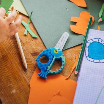 Preview: Fiskars Animals Kinderschere 13cm Motiv Fisch 4+